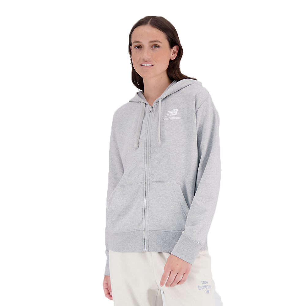 NEW BALANCE ESSENTIALS FRENCH TERRY FULL ZIP HOODIE WJ31530-AG